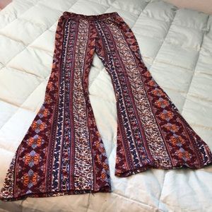 Multicolored Flare Party Pants